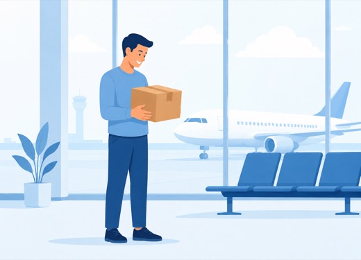 Recipient receiving their package